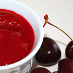 organic dark sweet cherry puree