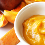 organic peach puree